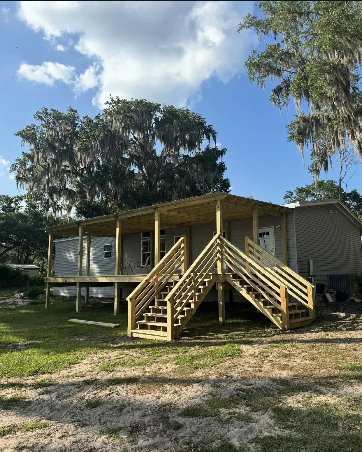 Tampa deck repair builders - front porch deck framing and repair